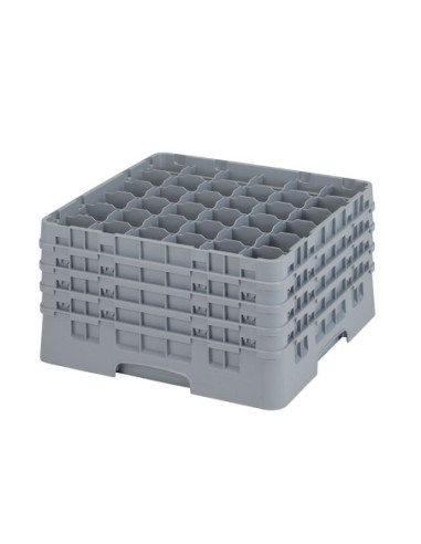 CAMBRO - 36S900-151 - Cesta de lavado 36 comp. 4 alturas - 7,2 cm Ø máx. - alt. máx. 24,1 cm - 50 x 50 x 26,7 cm