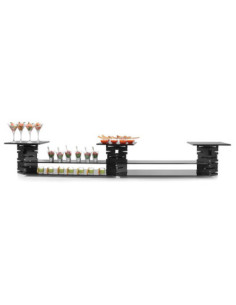 Kit de Elevadores y Soportes en Negro Rosseto