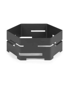 Riser Hexagonal Negro Mate de Acero Inoxidable Rosseto