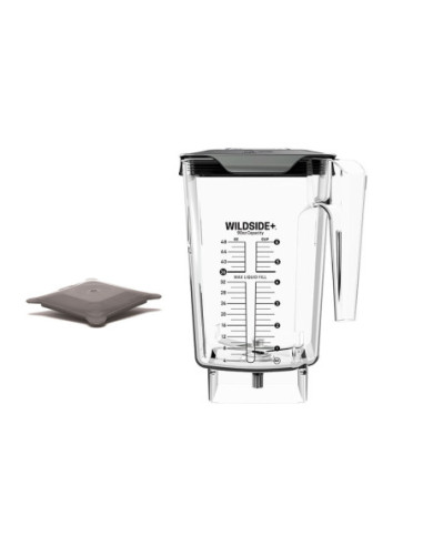 BLENDTEC - 40-630-61 - Jarra WILDSIDE+ de 1,5 litros con tapa plana blanda para batidora profesional Blendtec