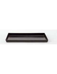 Bandeja rectangular de chapa azul para hornear pasteles y pizzas, tamaño 65x45cm