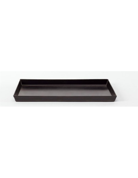 Bandeja rectangular de chapa azul para hornear pasteles y pizzas, tamaño 30x23cm