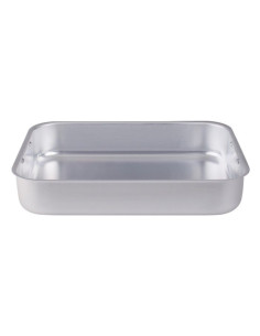 Bandeja rectangular para asar con acabado mate y esquinas redondeadas, sin tapa, tamaño 40x29cm