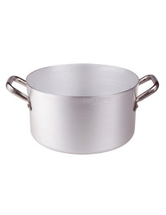 Cacerola alta con asas de acero inoxidable de 2 mm, diámetro 24 cm