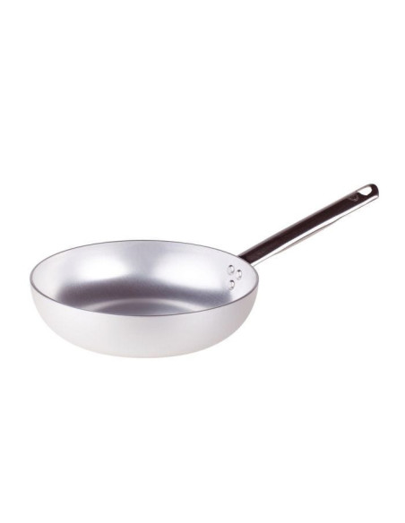 Sartén de aluminio de 3 mm de espesor con mango, 18 cm de diámetro