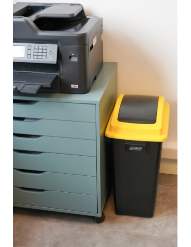 Probbax Contenedor con tapa abatible de 40L